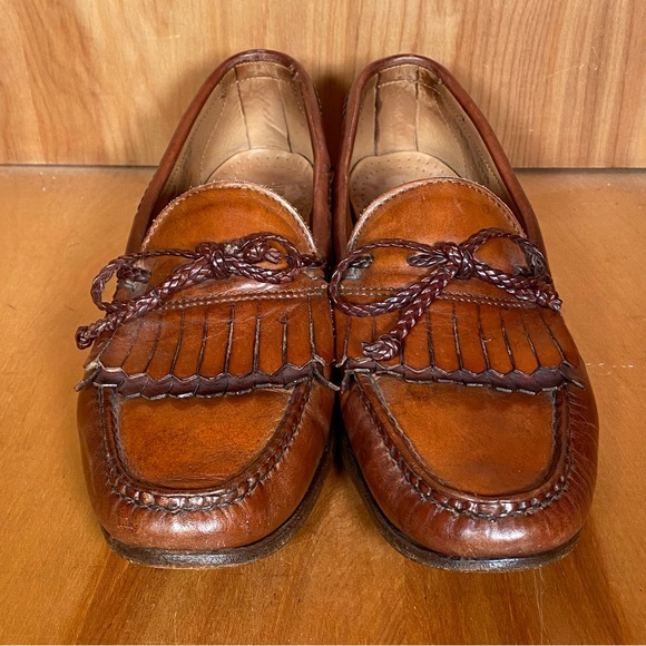 Men's 8.5 Allen Edmonds Woodstock Loafers Brown SEF1568 - Picture 2 of 8